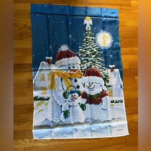 Liberty Flags.. Snow family Flag. 27"X 39". Blue background. New.